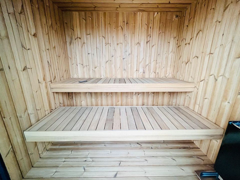 Gartensauna SOFORT ✅ Aussen Sauna Thermoholz Fasssauna in Stuhr