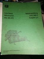 John Deere Mähdrescher 950 960 970 Bedienungsanleitung Hessen - Homberg Vorschau