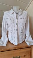 Tredy Jeans Jacke Jeansjacke weiß 38 Hessen - Ottrau Vorschau