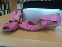 Sandalen Peeptoes mit Keilabsatz Kork rosa pink Ballerina 37 SMH Hessen - Philippsthal (Werra) Vorschau