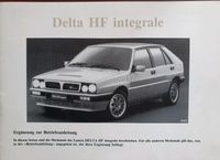 Lancia Delta HF Integrale Betriebsanleitung Baden-Württemberg - Heilbronn Vorschau