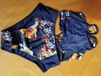 Zaful Bikini Gr. 38/M Vintage blau mit Blumen Nordrhein-Westfalen - Bad Laasphe Vorschau