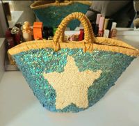 Pailletten Strandtasche Shopper Mini mit Stern Applikation Nordrhein-Westfalen - Bad Honnef Vorschau