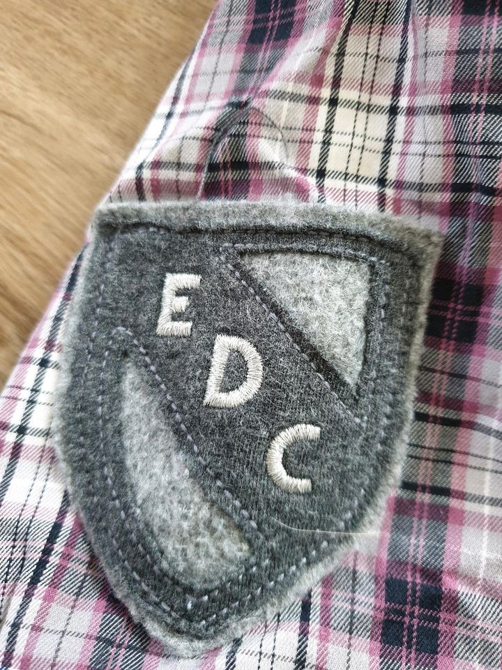 Edc by Esprit Hemd kariert XXL lila grau in Lohne (Oldenburg)