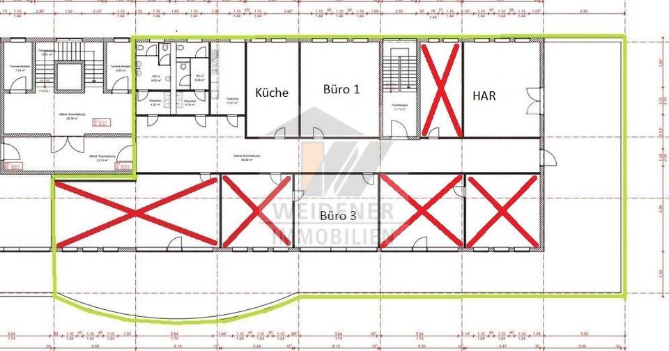 Bürogemeinschaft im Herzen von Gera! Moderne Büroräume mit Aufzug, Teeküche und Dachterrasse! in Gera