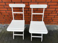 Ikea Klappstühle, Stuhl, Metall weiß Outdoor, draußen, Balkon Niedersachsen - Westoverledingen Vorschau