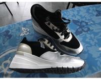 Tamaris - Sneaker- 39 / 6 Schnürer- Keil- Touch it- schwarz- bunt Hessen - Bischofsheim Vorschau