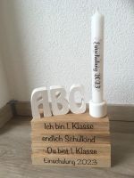 Einschulung - 1. Schultag - Dekoleiste mit Buchstaben und Kerze Hessen - Schotten Vorschau