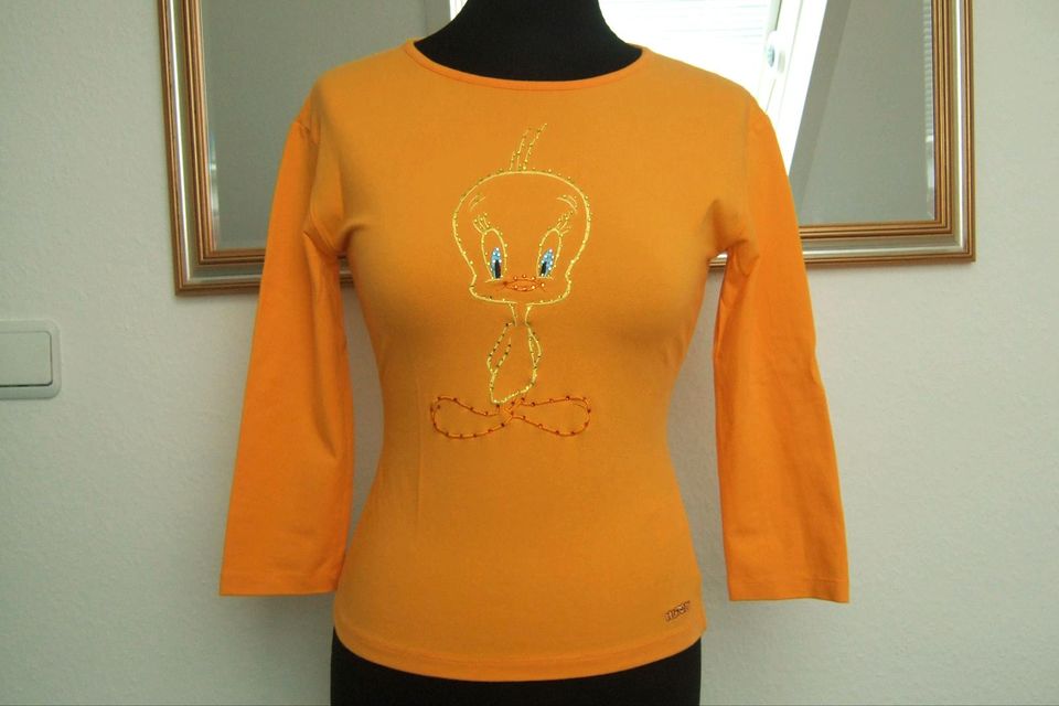 ICEBERG Shirt Tweety gelb Orange blau, 1 x getragen, S in Stuttgart