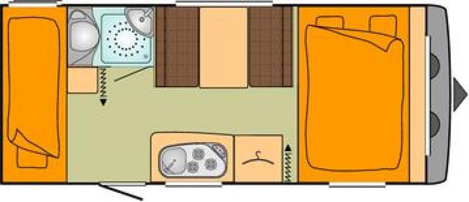 Wohnwagen Caravan 4 - 6 Personen zu vermieten / mieten in Leipzig in Markkleeberg