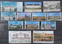 12 deutsche Briefmarken mit Schlösser Schloss Bellevue Schleswig-Holstein - Glinde Vorschau