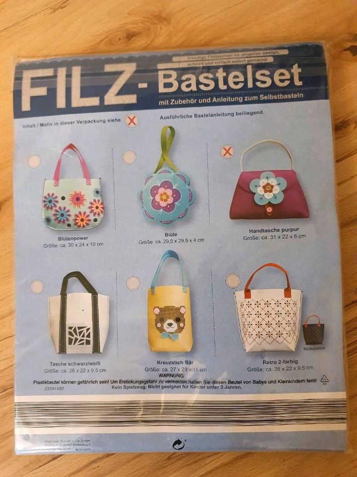 Filz Bastelset, OVP, neu, Tasche in Hessen - Hanau | Basteln, Handarbeiten  und Kunsthandwerk | eBay Kleinanzeigen ist jetzt Kleinanzeigen