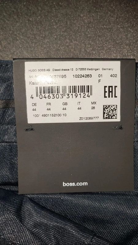 Hugo Boss Chino Hose Kaito Performance Gr. 44 Hugo NEU in Ehringshausen