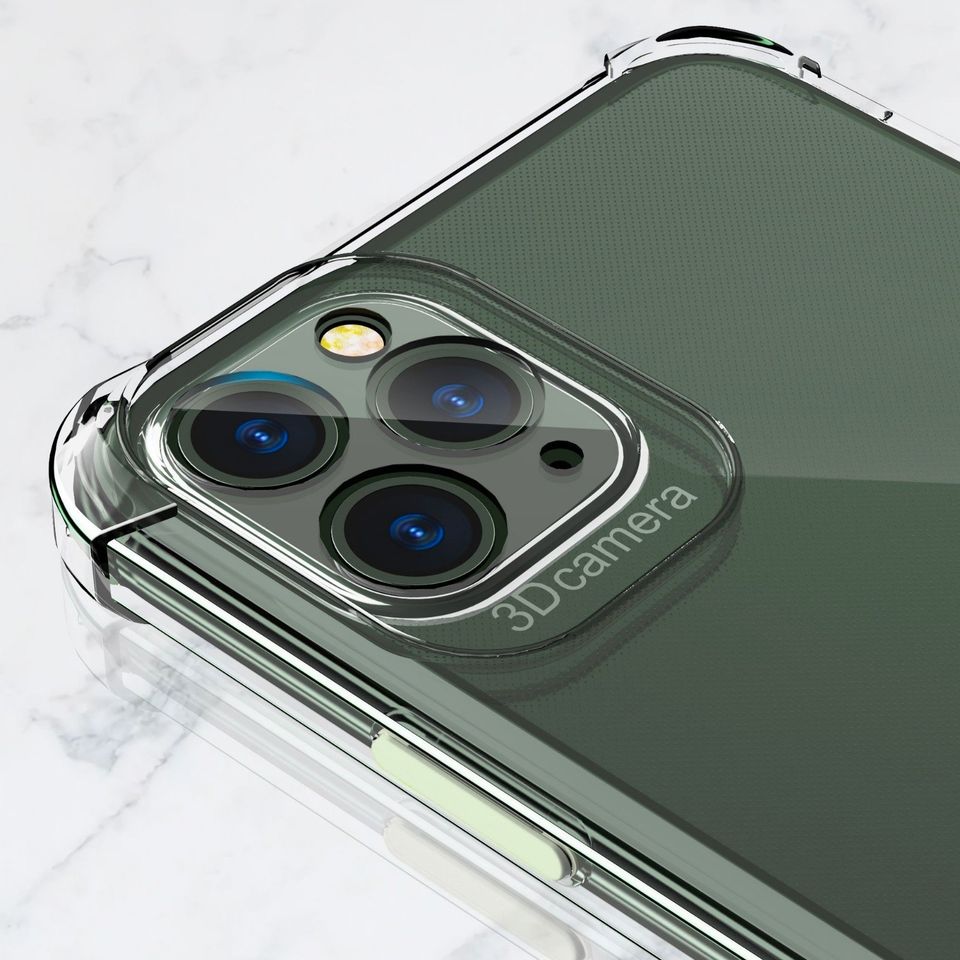 Hülle iPhone 11 Pro Max XR XS 8 7 Plus Mini Clear Silikon Case Durchsichtig TPU Handyhülle mit Kameraschutz Transparent Apple in Quarnbek