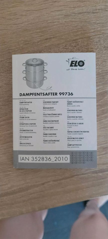 Dampfentsafter Marke Elo - wenig benutzt- in Weinsberg