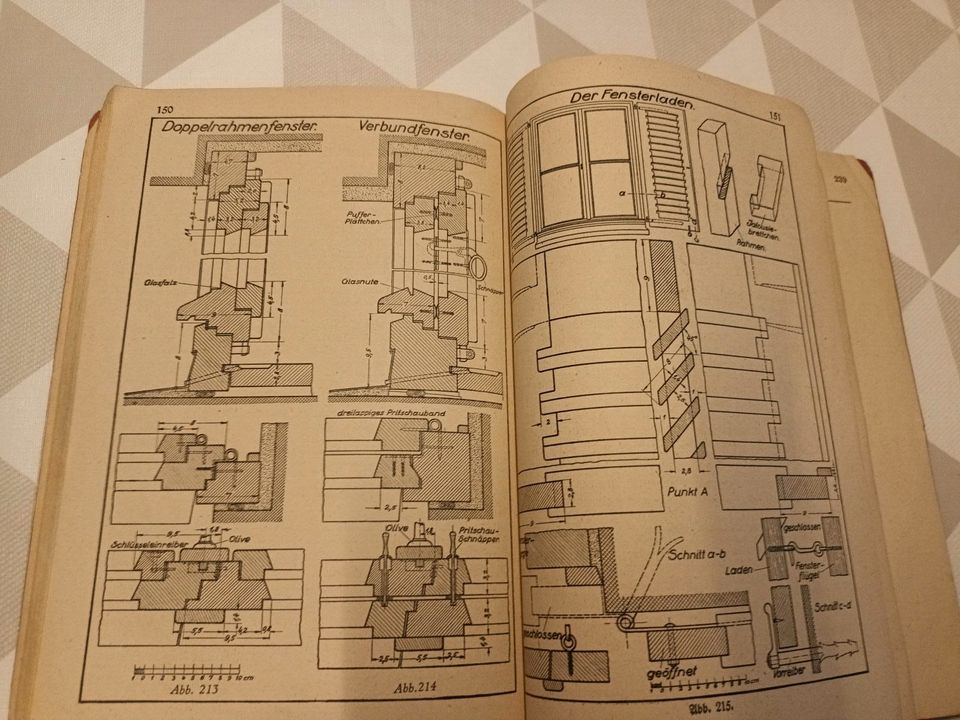 altes Buch Lehrbuch für Tischler 1949  für Berufschule & Praxis in Dinslaken