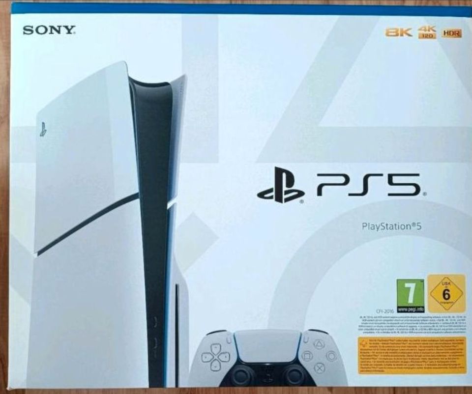 Sony PS5 Slim Blu-Ray Disc Edition, 1 Terrabyte Spielekonsole in Schwäbisch Gmünd