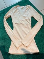 NEU H&M Umstandsshirt Langarm Ripp beige creme V-Ausschnitt Gr.XS Bayern - Hilpoltstein Vorschau