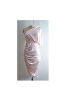 One Shoulder Satin Drapiertes Kleid Gerafft Chic Me Gr. M Nordrhein-Westfalen - Leverkusen Vorschau