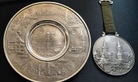 2x Zinn Teller + Medaille Öhringen Schöntal Hohenlohe Neuenstein Hessen - Braunfels Vorschau