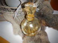 Alte Parfum Flasche, Flacon, Glas, ca. 22 cm hoch, Vintage gelb Bayern - Hauzenberg Vorschau