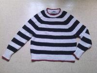 Pullover Muster gestreift Mango Gr. S 36 beige schwarz Strick rot Bayern - Oberasbach Vorschau