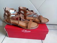 s.Oliver Damen Schuhe, echt Leder Sandalen große 40 Neu Hessen - Hanau Vorschau