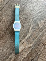 Swatch Uhr Damen Retro Vintage hellblau rosa weiß kariert Schleswig-Holstein - Altenholz Vorschau