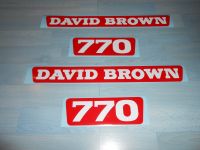 David Brown 770 Traktor Aufkleber Satz / Haube / Rot 1969 - 1971 Baden-Württemberg - Dornstadt Vorschau