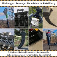 Erdbohrer Hydraulikhammer Sortiergreifer Reißzahn für Minibagger Hessen - Weilmünster Vorschau