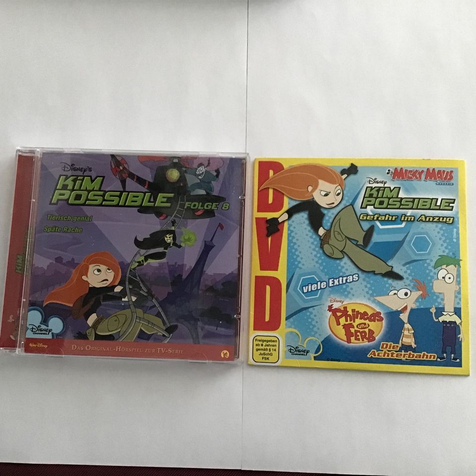 DVD und CD Hörspiel zur TV-Serie Disney Kim Possible aus2002-2007 in Neckartenzlingen