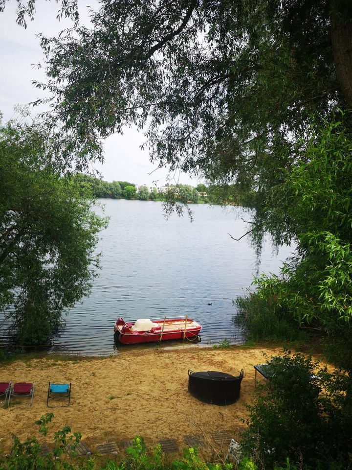 Wohnwagen am See, Ferienwohnung tauchen angeln zelten campen Boot in Nordhausen