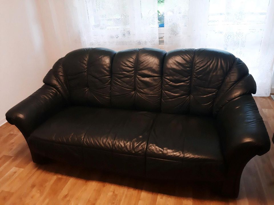 Sofa, Echtledersofa, Dreisitziges Sofa in Chemnitz