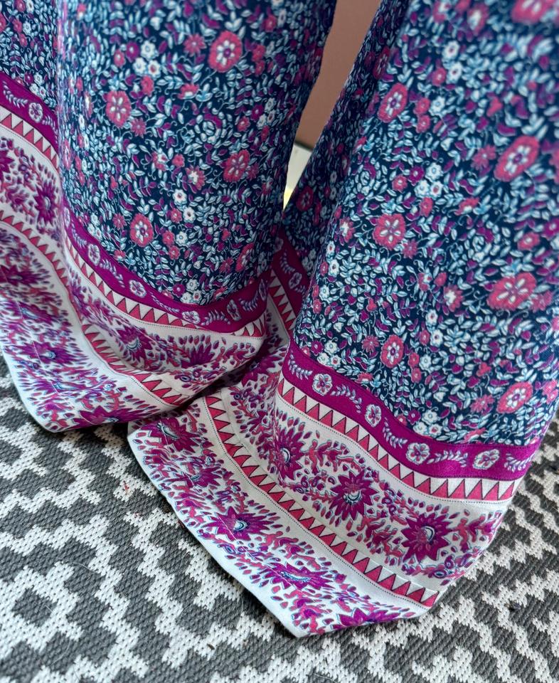 Lange fliessende Sommerhose Millefleurs #neu Gr. M - mit Gummizug in Mainz