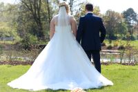 Brautkleid mit Schleppe Ivory Gr 48 Nordrhein-Westfalen - Nottuln Vorschau