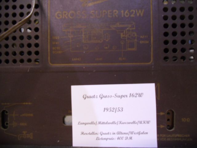 Graetz Röhren Radio antik in Buchenberg