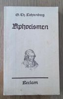 Aphorismen Georg Christoph Lichtenberg Reclam 1944 Baden-Württemberg - Reutlingen Vorschau