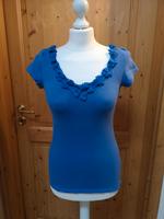 T-Shirt, Shirt, blau, Schleifen, Gr. S, Damen Bayern - Schechen Vorschau