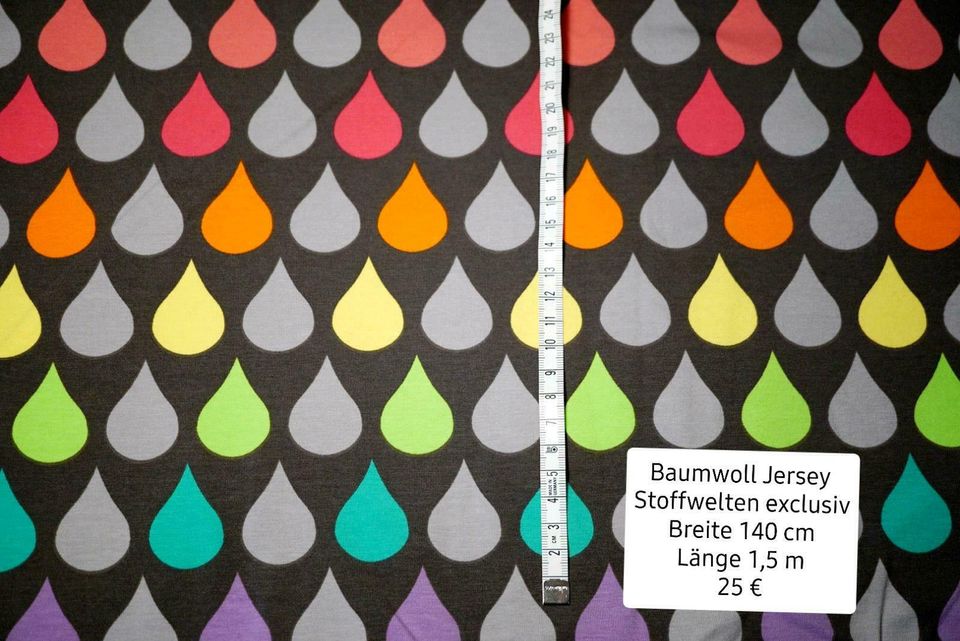 Baumwoll Jersey exclusive Stoffwelten bedruckt in Bielefeld