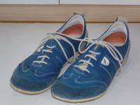 Sneakers Halbschuhe Geox Respira Vega Gr. 42 Leder blau Düsseldorf - Gerresheim Vorschau