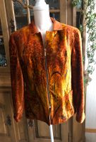 Vintage Jacke Blazer Cris Devi Samt Orange 80s 80er Gemustert Nordrhein-Westfalen - Hilden Vorschau