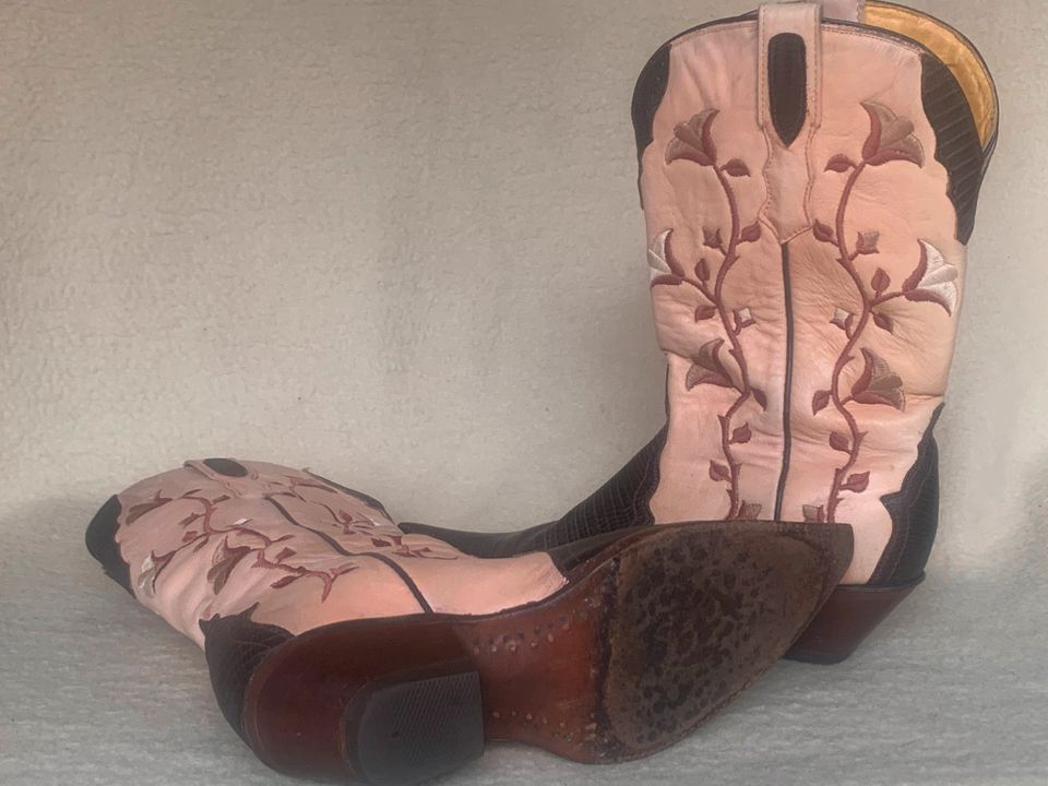 Buffalo Damen Cowgirl Western Boots Stiefel Leder Luxus Größe 37 in Rodalben