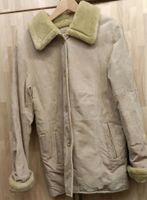 Damen Lederjacke beige mit Fellkragen und Fellfutter Größe 38 Nordrhein-Westfalen - Burscheid Vorschau