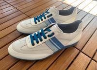 Hugo Boss | Sneaker | Leder | Weiß / Blau | Größe 42 Bayern - Ingolstadt Vorschau