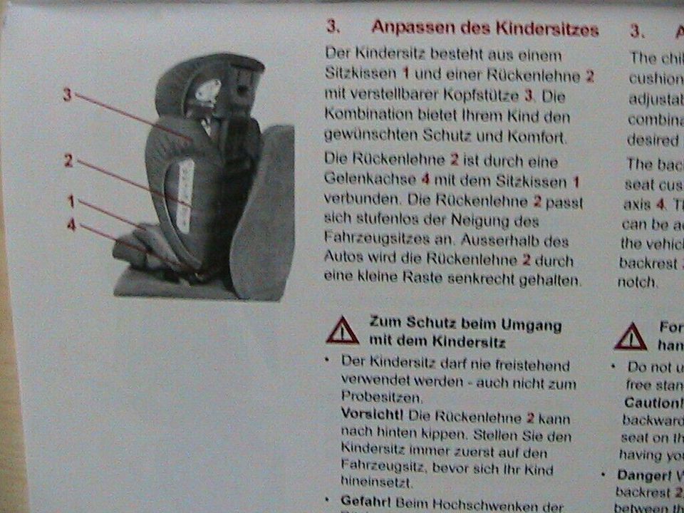 Römer Auto-Kinder-Sitz 15-36kg bis 12J.,ISOFIX,unfallfrei,TOP! in Remptendorf
