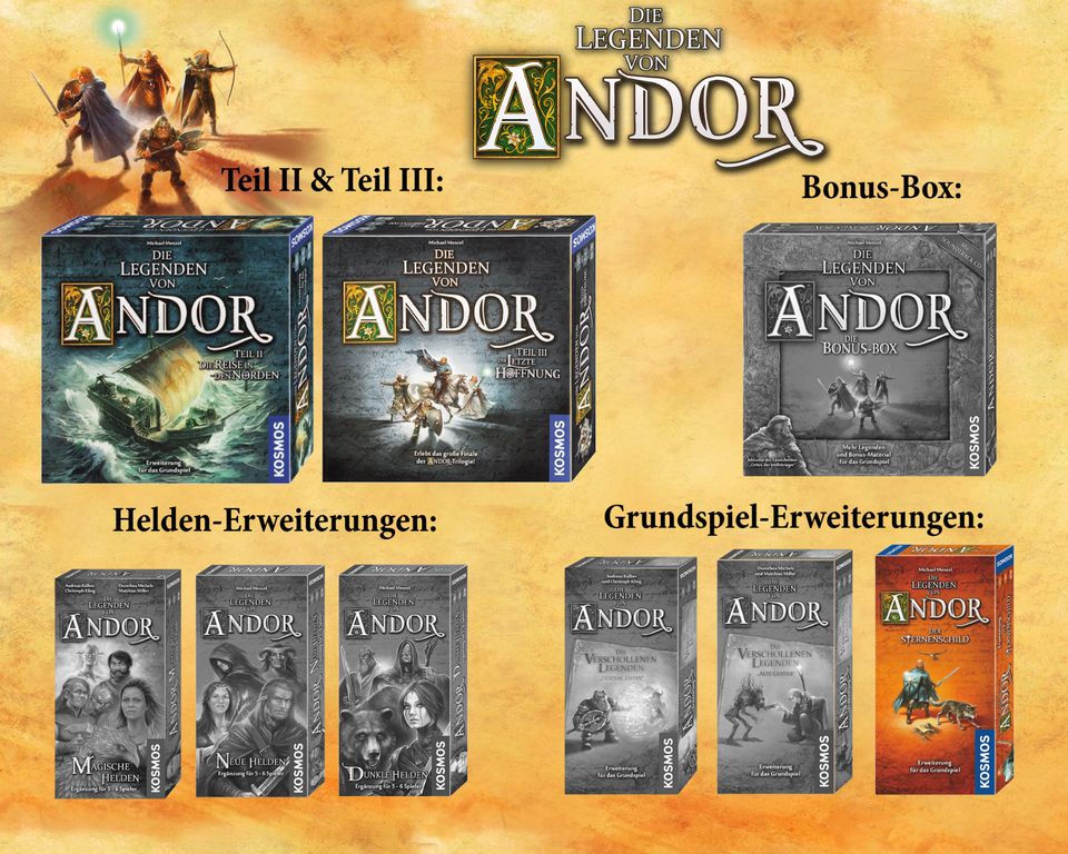 Die Legenden von Andor (Brettspiel-Erweiterungen) in Ritterhude