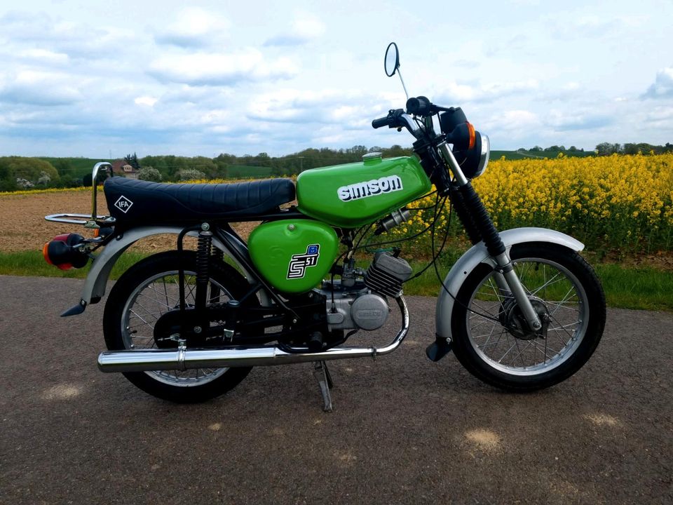 Simson S51; 4 Gang; Neu; 12 Volt; Papiere; grün in Leipzig