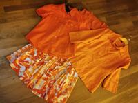 4tlg. Rock Hirsch 2 Leinenblusen One Touch Yorn Top orange 40 42 Bayern - Aßling Vorschau
