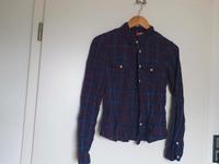 Hemd Bluse kariert blau lila weiß Hessen - Maintal Vorschau
