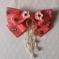 Haarschmuck Haarklammer Japan Kimono Yukata rot rosa Nordrhein-Westfalen - Rheine Vorschau